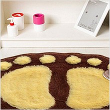 可爱小脚丫浴室吸水脚垫 开云集团创意家居饰件